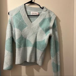 House of Sunny Sweater Vest Diamond Argyle